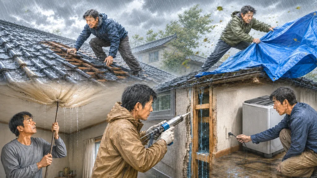 typhoon-after-roof-leak