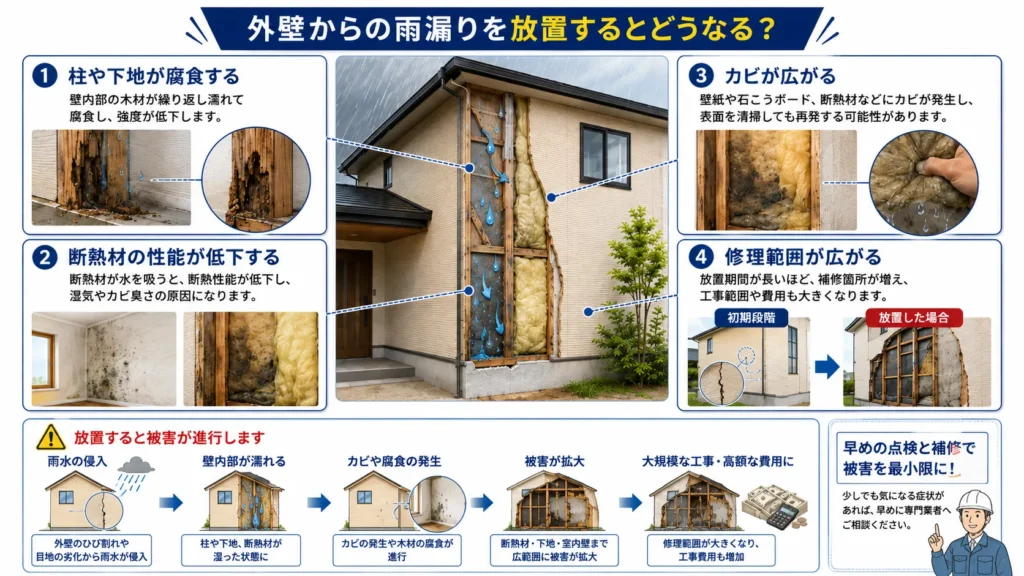 exterior-wall-rain-leak